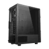 Spirit of Gamer Számítógépház - CLONE 3 Black (fekete, ablakos, 2x12cm ventilátor, alsó táp,  ATX, 1xUSB3.0, 2xUSB2.0)
