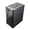 Spirit of Gamer Számítógépház - CLONE 3 Black (fekete, ablakos, 2x12cm ventilátor, alsó táp,  ATX, 1xUSB3.0, 2xUSB2.0)