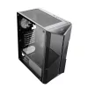 Spirit of Gamer Számítógépház - CLONE 3 Black (fekete, ablakos, 2x12cm ventilátor, alsó táp,  ATX, 1xUSB3.0, 2xUSB2.0)