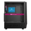 Spirit of Gamer Számítógépház - INFINITY Black (fekete, ablakos, 2x12cm ventilátor, alsó táp,  ATX, 1xUSB3.0, 2xUSB2.0)