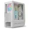 Spirit of Gamer Számítógépház - INFINITY White (fekete, ablakos, 2x12cm ventilátor, alsó táp,  ATX, 1xUSB3.0, 2xUSB2.0)