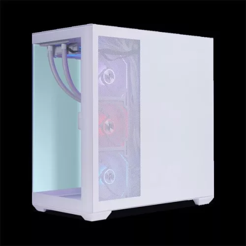 Spirit of Gamer Számítógépház - SPARK Arctic (fehér, ablakos, 6x12cm ventilátor, alsó táp,  ATX, 2xUSB3.0, 1xUSB-C)