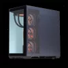 Spirit of Gamer Számítógépház - SPARK Black (fekete, ablakos, 6x12cm ventilátor, alsó táp,  ATX, 2xUSB3.0, 1xUSB-C)