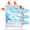 Spirit of Gamer Számítógépház - REBEL NX White (fekete, ablakos, 4x12cm ventilátor, alsó táp,  ATX, 1xUSB3.0, 2xUSB2.0)