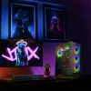 Spirit of Gamer Számítógépház - REBEL NX Black (fekete, ablakos, 4x12cm ventilátor, alsó táp,  ATX, 1xUSB3.0, 2xUSB2.0)