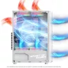 Spirit of Gamer Számítógépház - REBEL XT White (fekete, ablakos, 4x12cm ventilátor, alsó táp,  ATX, 1xUSB3.0, 2xUSB2.0)