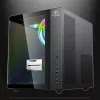 Spirit of Gamer Számítógépház - BANDIT GT (fekete, ablakos, 3x12cm ventilátor, alsó táp,  ATX, 1x USB-C, 3x USB-A)
