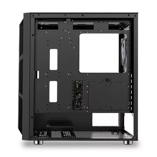 Spirit of Gamer Számítógépház - GHOST 5 RGB (fekete, ablakos, 2x20cm, 2x12cm ventilátor, ATX, mATX, 2xUSB3.0, 1xUSB2.0)