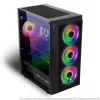 Spirit of Gamer Számítógépház - Rogue VII RGB (fekete, ablakos, 6x12cm ventilátor, alsó táp,  mATX, 1xUSB3.0, 2xUSB2.0)