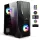 Spirit of Gamer Számítógépház - Rogue V RGB (fekete, ablakos, 2x12cm ventilátor, alsó táp,  ATX, 1xUSB3.0, 2xUSB2.0)