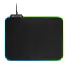 Sharkoon Egérpad - 1337 Gaming Mat RGB V2 360 (360 x 270 x 3 mm, RGB LED, lecsatlakoztatható USB kábel, fekete)