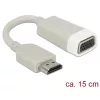Delock Átalakító - 65469 (HDMI-A -> VGA, apa/anya, FullHD, szürke)
