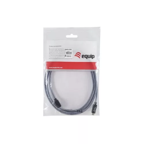 Equip Kábel - 128422 (USB-C 3.2 Gen2x2 to USB-C, apa/apa, fekete, 2m)