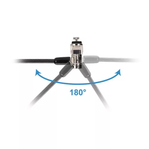 Conceptronic Notebook Kábelzár - CUSTODIO02BS  (Kulcsos (2db), Standard Lock Slot, 1,8m)
