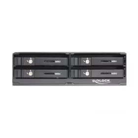   Delock HDD Rack - 47220 (5.25” helyre beépíthető 4 x 2.5” SATA HDD / SSD-hez)