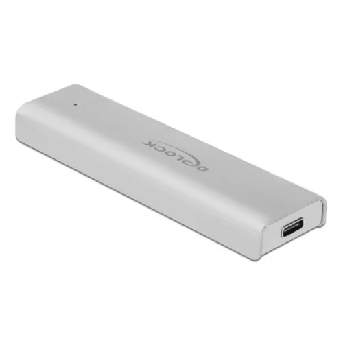 Delock HDD Ház - 42634 (M.2 NVME PCIe SSD(2280, 2260, 2242, 2230) -> USB 10Gbps (USB3.2 Gen2) USB Type-C anya)