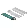Delock HDD Ház - 42634 (M.2 NVME PCIe SSD(2280, 2260, 2242, 2230) -> USB 10Gbps (USB3.2 Gen2) USB Type-C anya)