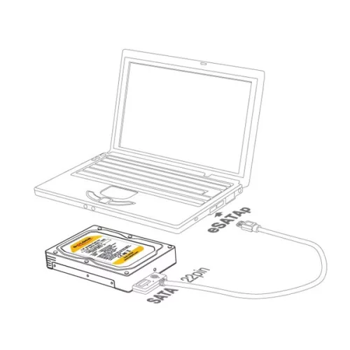 Delock HDD Ház - 47224 (2.5" SATA HDD/SSD, mobilrack)