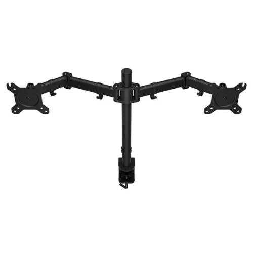 Endorfy Monitor Asztali konzol - Atlas Double (VESA, 13"-27", 2 monitor, forgatható, dönthető, Max.2x8kg, fekete)
