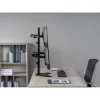 Equip Monitor Asztali állvány - 650127 (17"-32", 4 monitor, dönthető, forgatható, állítható magasság, Max.:4x9kg,fekete)