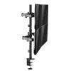 Equip Monitor Asztali konzol - 650159 (13"-27", 4 monitor, dönthető, forgatható, állítható magasság, Max.:4x9kg, fekete)