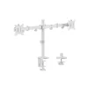 Equip Monitor Asztali konzol - 650167 (17"-32", 2 monitor, dönthető, forgatható, állítható magasság, Max.:2x9kg, fehér)