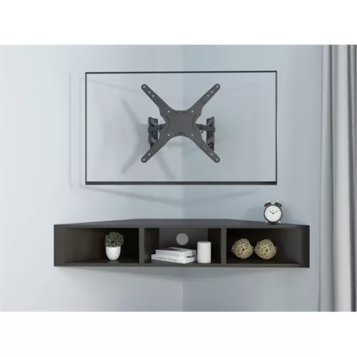Equip TV Fali sarok konzol - 650328 (23"-55", Max.: 45kg, dönthető, forgatható, sarokba szerelhető, fekete)