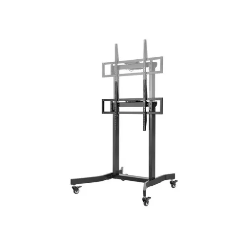 Equip TV állvány - 650632 (55"-100" álló, dönthető, állítható magasság, gurulós, motoros, Max.:120kg, fekete)