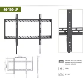   SUNNE (60-100-LP) TV fali konzol 60"-100", faltáv: 32mm