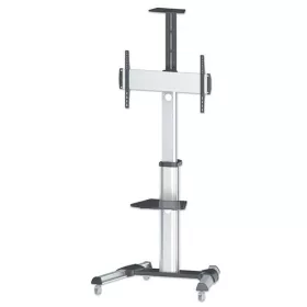   Manhattan gurulós TV állvány - 1db TV részére dönthető + polc + kameratartó (max.VESA:600x400)(37" - 86"-ig) 50kg teherb