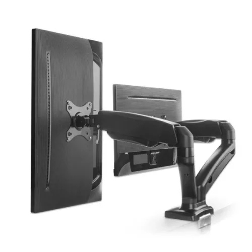 Manhattan gázrugós TV állvány - Dupla karos,fali,dönthető,forgatható, TV állvány Fekete (max.VESA:100x100)(17"-32"-ig)