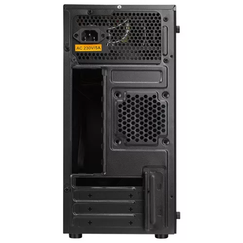 Everest Számítógépház - WARP Peak 250W (fekete; Micro ATX / MINI-ITX, 250W táp, 2xUSB2.0 )
