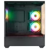 Rampage Számítógépház - CALIBRE (fekete; üveg; mATX; alsó táp; 3x120mm RGB, 1xUSB3.0 + 2xUSB2.0)
