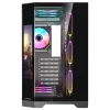 Rampage Számítógépház - NOVA (fekete; üveg; ATX; 9,17" TFT kijelző, 7x120mm RGB, 1xUSB3.0 + 1xUSB2.0)
