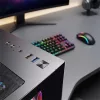 Rampage Számítógépház - NOVA (fekete; üveg; ATX; 9,17" TFT kijelző, 7x120mm RGB, 1xUSB3.0 + 1xUSB2.0)