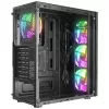 Everest Számítógépház - CREST V1 (fekete; üveg; ATX; alsó táp; 4x120mm RGB, 1xUSB3.0 + 2xUSB2.0)