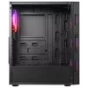 Rampage Számítógépház - PLAID V1 (fekete; üveg; ATX; alsó táp; 4x120mm RGB, 1xUSB3.0 + 2xUSB2.0)