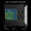 Rampage Számítógépház - LUMID (fekete; ablakos; mATX, alsó táp, 3x120mm A-RGB)