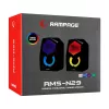 Rampage Hangszóró 2.0 - RMS-N29 (2x3W, RGB, hangerőszabályzó; USB)