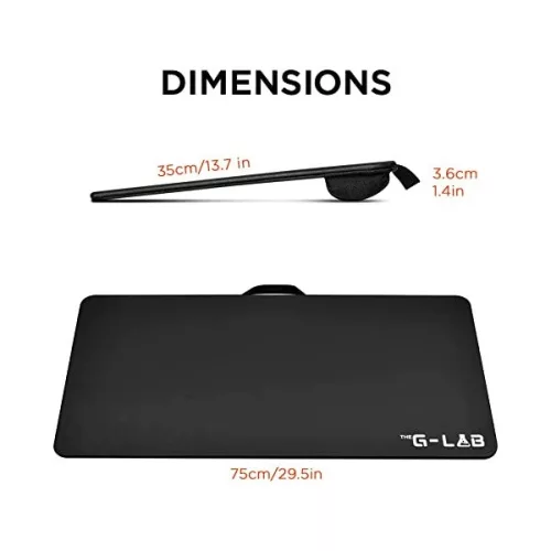 The G-Lab Notebook állvány - SE SC31 SV (75x35x4 cm, memóriahab, fekete)