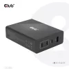 Club 3D Hálózati Adapter - CAC-1906 (132W GaN, 2x USB-A, 2x USB-C, PD3.0, 4 csatlakozó)