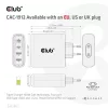 Club 3D Hálózati Adapter - CAC-1912EU (100W GaN, 2x USB-A, 2x USB-C, PD3.0, 4 csatlakozó)