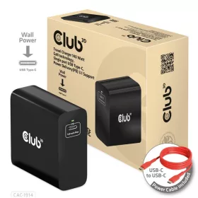   Club 3D Hálózati Adapter - CAC-1914EU (140W, GaN USB-C, PD 3.1)