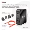 Club 3D Hálózati Adapter - CAC-1917 (140W GaN, 3x USB-C, 1x USB-A, PD3.1, 4 csatlakozó)