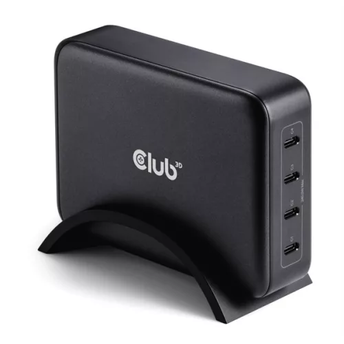 Club 3D Hálózati Adapter - CAC-1918 (240W GaN, 4x USB-C, PD3.1, 4 csatlakozó)