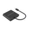 Conceptronic Notebook Dokkoló - DONN09B (USB-C to HDMI+VGA+USB-A+AUX, fekete)