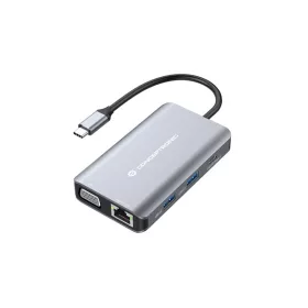   Conceptronic Notebook Dokkoló - DONN21G (USB-C to HDMI/VGA/USB-C PD/USB 3.0/GbE)