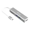Equip Multifunkciós átalakító - 133480 (Bemenet: USB-C, Kimenet: HDMI/USB3.2 Gen1/TF/MicroSD)