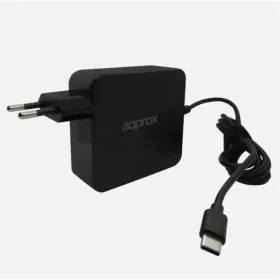   APPROX Notebook adapter 90W - Univerzális USB Type-C töltő, 5V/3A, 9V/3A, 12V/3A, 15V/3A, 20V/4.5A, Fekete