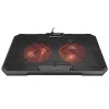 Rampage Notebook Hűtőpad 17"-ig - AD-RC12 GAMEZONE (2*12cm venti, 100rpm, RGB LED) Fekete